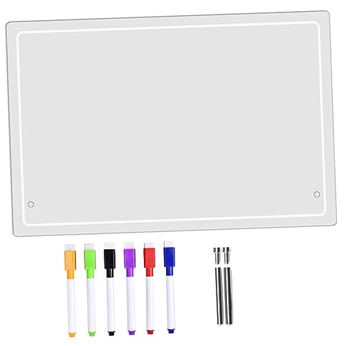 TEMPNAP 1Satz Acryl Nachrichtentafel Teilig Abwischbar Transparentes Memoboard mit Stift für Tischplatte Vielseitig Einsetzbar Schreibtafel und Desktop Dekoration Langlebig TEMPNAP 1Satz Acryl Nachrichtentafel Teilig Abwischbar Transparentes Memoboard mit Stift für Tischplatte Vielseitig Einsetzbar Schreibtafel und Desktop Dekoration Langlebig von TEMPNAP