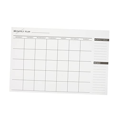 TEMPNAP 1Stück Einfacher Monats Zeitplan Notizblock Praktischer Monatskalender für Effektives Zeitmanagement für Studium Sortierte Vielseitig von TEMPNAP