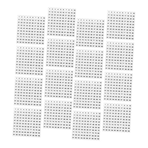 TEMPNAP 2500 Stück Zahlenaufkleber 1–100, Langlebig, Selbstklebend, Kleine Kreise, Ideal Zum Nummerieren Von Regalen, Ordnern, Kalendern Und Diy-bastelprojekten TEMPNAP 2500 Stück Zahlenaufkleber 1–100, Langlebig, Selbstklebend, Kleine Kreise, Ideal Zum Nummerieren Von Regalen, Ordnern, Kalendern Und Diy-bastelprojekten von TEMPNAP