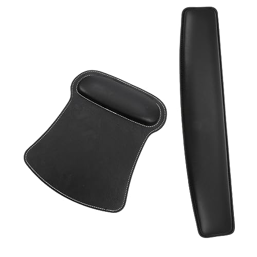 TEMPNAP 2Stücke Teiliges Handgelenkstütze Mauspad Set Weiches Handballenauflage Ergonomisches Mauspad für Büro und Gaming Verbessert die Haltung von TEMPNAP