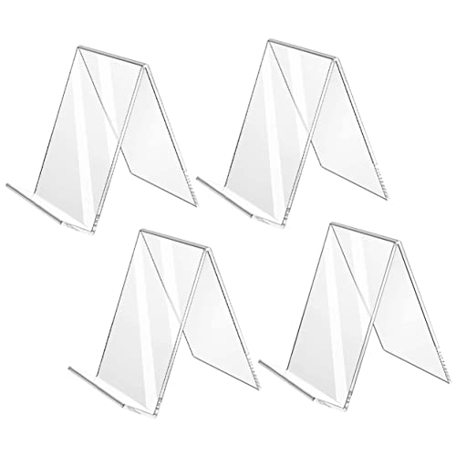 TEMPNAP 4Stücke Acryl Etikettenhalter Transparente Preisständer für Menükarten und Fotos Form Buchstützen für Stabile Präsentation TEMPNAP 4Stücke Acryl Etikettenhalter Transparente Preisständer für Menükarten und Fotos Form Buchstützen für Stabile Präsentation von TEMPNAP
