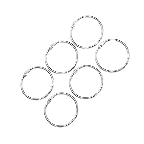 TEMPNAP 50Stücke Buchbinder Ringe aus Praktische Binder Clips für Scrapbook DIY Projekte Bürobedarf und Notizen Langlebig und Verformungsresistent für Zuhause von TEMPNAP