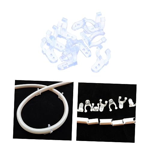 TEMPNAP 50Stücke Pack Transparent PVC Seillicht Clips Halterung für Runde Seillichter Langlebige Montageclips für Kabel Lichterketten im Innen Außenbereich TEMPNAP 50Stücke Pack Transparent PVC Seillicht Clips Halterung für Runde Seillichter Langlebige Montageclips für Kabel Lichterketten im Innen Außenbereich von TEMPNAP