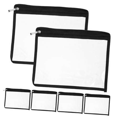 TEMPNAP 6Stücke Durchsichtige Reißverschlusstaschen Wiederverwendbare Organizer für Dokumente und Schulbedarf Transparent für Zuhause und Büro TEMPNAP 6Stücke Durchsichtige Reißverschlusstaschen Wiederverwendbare Organizer für Dokumente und Schulbedarf Transparent für Zuhause und Büro von TEMPNAP