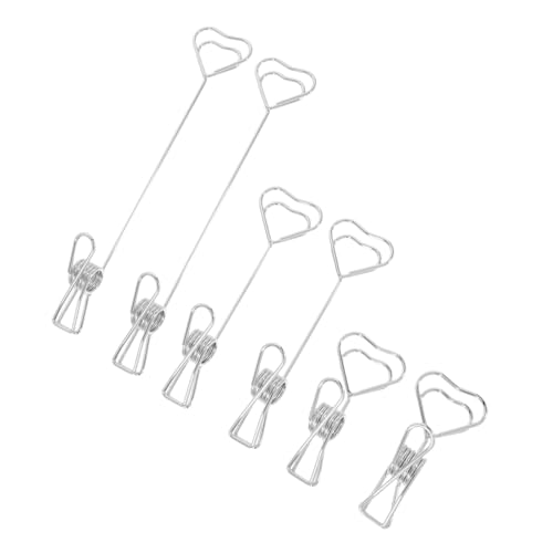 TEMPNAP 6pcs Heart Metal Memo Cliphalter Stand Desktop -kartenhalter Für Notizen Visitenkarten Memos Desk Organizer Für Bürohaus Und Partys von TEMPNAP