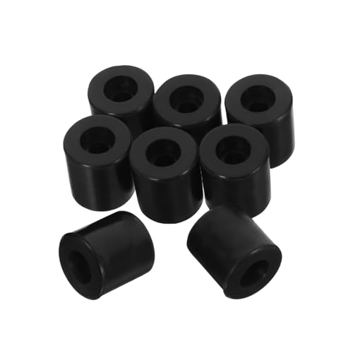 TEMPNAP 8 Stück Drucker-Kieselgelsäule Drucker Nivellierung Stabilitätsverbesserung Drucker D Drucker Optimierung Drucker Zubehör Set Drucker Silikonpuffer Abstandshalter aus Silikon Black von TEMPNAP
