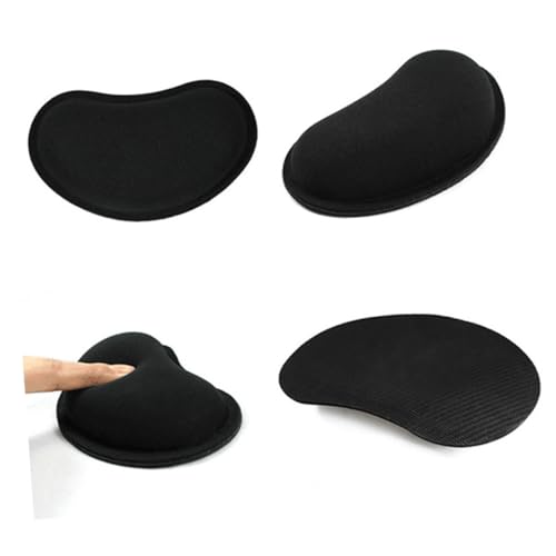 TEMPNAP Ergonomische Handgelenkauflage aus Memory Foam Schwarz PC Mauspad für Büro und Gaming Verbessert die Handhaltung und Lindert Ellbogen und Schulterschmerzen von TEMPNAP