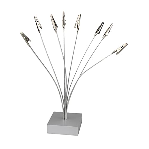 TEMPNAP Foto Halter mit Metall Clips Stilvoller Notizständer für Memos Tischnummern Visitenkarten Hochzeiten Stabil Langlebig von TEMPNAP
