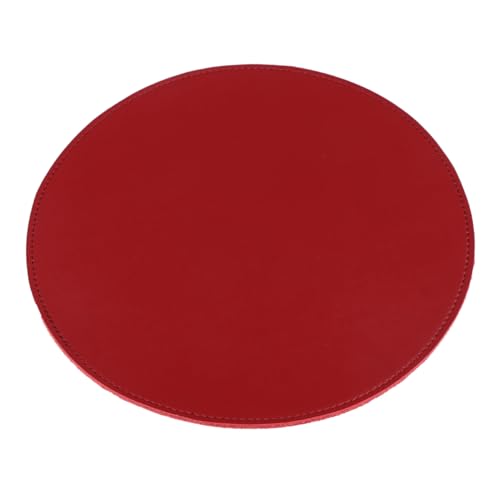 TEMPNAP Gaming Mauspad aus Leder Hochwertige rutschfeste Mausunterlage für Home Office und Büro Langlebig Doppelseitiges Design für Präzises Gleiten Rot von TEMPNAP
