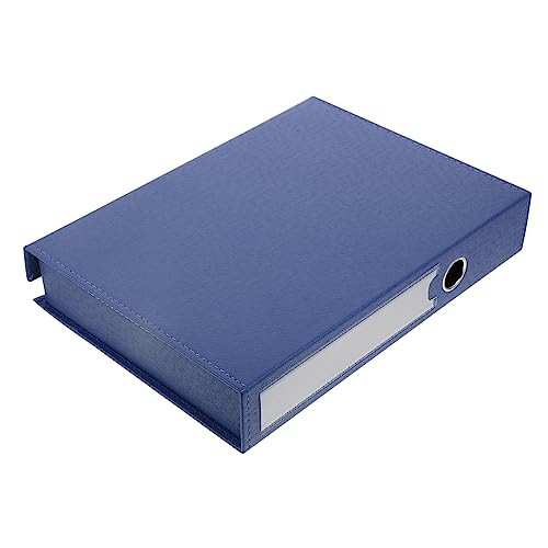 TEMPNAP Karton Blau Hardware Bürobedarf Datei Boxen Mit Deckel Organizer Dokument Ordner Pu Leder von TEMPNAP
