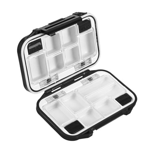 TEMPNAP Kasten Box Für Angelzubehör Tragbare Aufbewahrung Von Angelgeräten Kleiner Angelorganisator Köderfall Ablageschalen Anpacken Zubehör Des Fischereizubehörs Plastik Black TEMPNAP Kasten Box Für Angelzubehör Tragbare Aufbewahrung Von Angelgeräten Kleiner Angelorganisator Köderfall Ablageschalen Anpacken Zubehör Des Fischereizubehörs Plastik Black von TEMPNAP