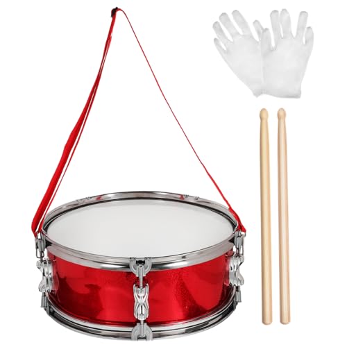TEMPNAP Kleinkindtrommel Set Snare Drum mit Drumsticks Gürtel und Handschuhen für Musikinstrument von Rhythmus und Konzentration für Junge Schlagzeuger TEMPNAP Kleinkindtrommel Set Snare Drum mit Drumsticks Gürtel und Handschuhen für Musikinstrument von Rhythmus und Konzentration für Junge Schlagzeuger von TEMPNAP