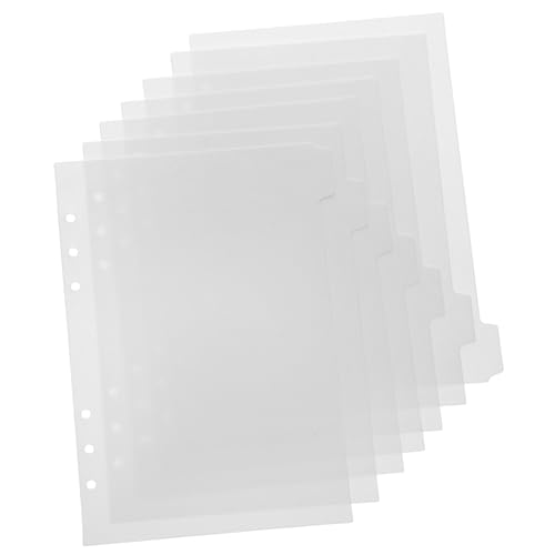 TEMPNAP Trennwände für Notizbücher Teiliges aus Langlebigem Material Abnehmbare Binder Index Trenner für Journals und Planer für Organisation und Dokumentation TEMPNAP Trennwände für Notizbücher Teiliges aus Langlebigem Material Abnehmbare Binder Index Trenner für Journals und Planer für Organisation und Dokumentation von TEMPNAP