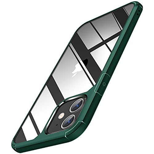 TENDLIN Kompatibel mit iPhone 11 Hülle (Vergilbungsfrei) Crystal Clear Transparent Stoßfest Handyhülle iPhone 11 6,1 Zoll Schutzhülle - Grün von TENDLIN