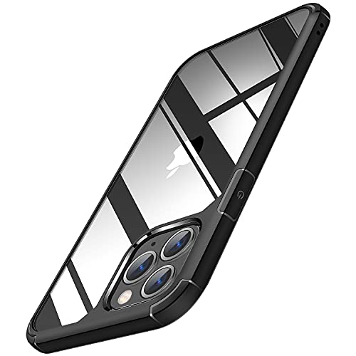 TENDLIN Kompatibel mit iPhone 11 Pro Hülle (Vergilbungsfrei) Crystal Clear Transparent Stoßfest Handyhülle iPhone 11 Pro 5,8 Zoll Schutzhülle - Schwarz von TENDLIN