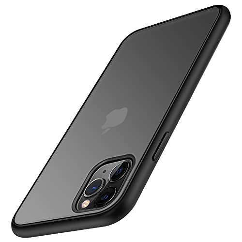 TENDLIN Kompatibel mit iPhone 11 Pro Hülle Matte Transluzent Kratzfest PC Rückseite und TPU Stoßstange Schutz Handyhülle iPhone 11 Pro - Schwarz von TENDLIN