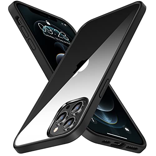 TENDLIN Kompatibel mit iPhone 12 Pro Max Hülle Vergilbungsfrei Harte Transparent PC Rückseite und Weiche Silikon Stoßstange Extrem Dünn Handyhülle iPhone 12 Pro Max - Schwarz TENDLIN Kompatibel mit iPhone 12 Pro Max Hülle Vergilbungsfrei Harte Transparent PC Rückseite und Weiche Silikon Stoßstange Extrem Dünn Handyhülle iPhone 12 Pro Max - Schwarz von TENDLIN
