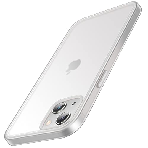 TENDLIN Kompatibel mit iPhone 13 Mini Hülle Matt Translucent Kratzfest PC Rückseite und TPU Stoßstange Schutz Handyhülle iPhone 13 Mini - Weiß von TENDLIN