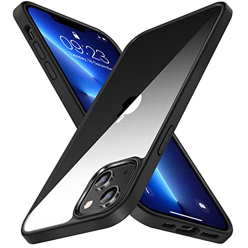 TENDLIN Kompatibel mit iPhone 13 Mini Hülle Vergilbungsfrei Harte Transparent PC Rückseite und Weiche Silikon Stoßstange Extrem Dünn Handyhülle iPhone 13 Mini - Schwarz TENDLIN Kompatibel mit iPhone 13 Mini Hülle Vergilbungsfrei Harte Transparent PC Rückseite und Weiche Silikon Stoßstange Extrem Dünn Handyhülle iPhone 13 Mini - Schwarz von TENDLIN
