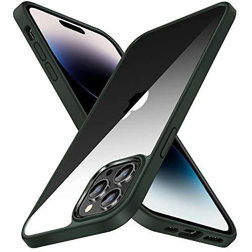 TENDLIN Kompatibel mit iPhone 14 Pro Max Hülle Vergilbungsfrei Harte Transparent PC Rückseite und Weiche Silikon Stoßstange Extrem Dünn Handyhülle iPhone 14 Pro Max - Grün TENDLIN Kompatibel mit iPhone 14 Pro Max Hülle Vergilbungsfrei Harte Transparent PC Rückseite und Weiche Silikon Stoßstange Extrem Dünn Handyhülle iPhone 14 Pro Max - Grün von TENDLIN
