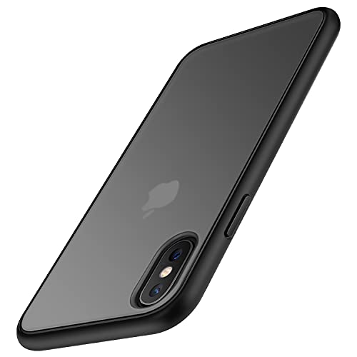 TENDLIN Kompatibel mit iPhone XS Max Hülle Matte Transluzent Kratzfest PC Rückseite und TPU Stoßstange Schutz Handyhülle iPhone XS Max - Schwarz TENDLIN Kompatibel mit iPhone XS Max Hülle Matte Transluzent Kratzfest PC Rückseite und TPU Stoßstange Schutz Handyhülle iPhone XS Max - Schwarz von TENDLIN