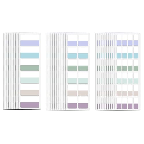 420 Stück Page Markers Tabs,Seitenmarker,Seitenmarker Selbstklebend,Klebezettel Zum Beschriften,Kleberegister,Book Tabs,3 Größen,Geeignet Für Büro,Dokumente,Tagebuch,Ordner(Morandi) von TENGEE