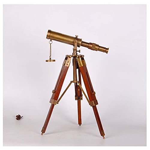 Bluetooth-Kopfhörer, nautisches Teleskop, Messing, Pirat, massives Spyglass-Holz, dekoratives Stativständer, perfektes Teleskop-Geschenk für Kinder und Erwachsene Bluetooth-Kopfhörer, nautisches Teleskop, Messing, Pirat, massives Spyglass-Holz, dekoratives Stativständer, perfektes Teleskop-Geschenk für Kinder und Erwachsene von TENGJU