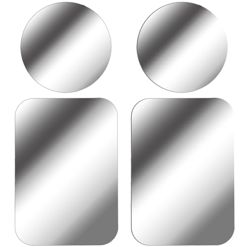 TENOC Handy-Magnet-Halterung, Metallplatten, universelle selbstklebende magnetische Autohalterung/Wiege, Umwandlungszubehör, 4 Stück, Silber TENOC Handy-Magnet-Halterung, Metallplatten, universelle selbstklebende magnetische Autohalterung/Wiege, Umwandlungszubehör, 4 Stück, Silber von TENOC