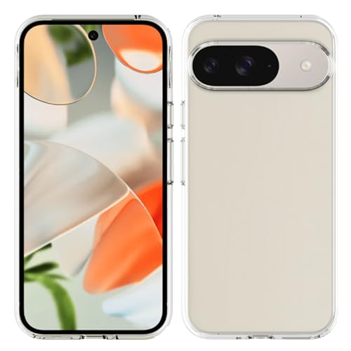 TENOC Handyhülle für Google Pixel 9 & Google Pixel 9 Pro, klare Hülle, stoßfest, schützende Bumper, schlanke Abdeckung für 6,3 Zoll von TENOC
