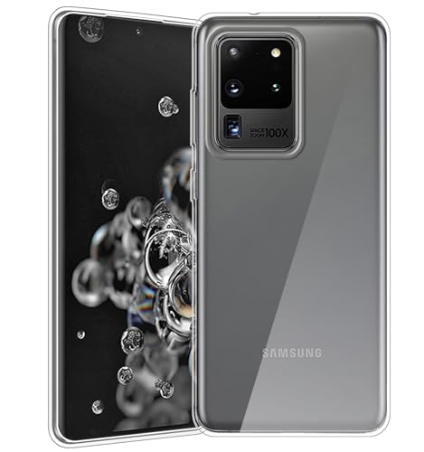 TENOC Handyhülle für Samsung Galaxy S20 Ultra, klare Hülle, stoßfest, schützende Bumper, schlanke Abdeckung von TENOC