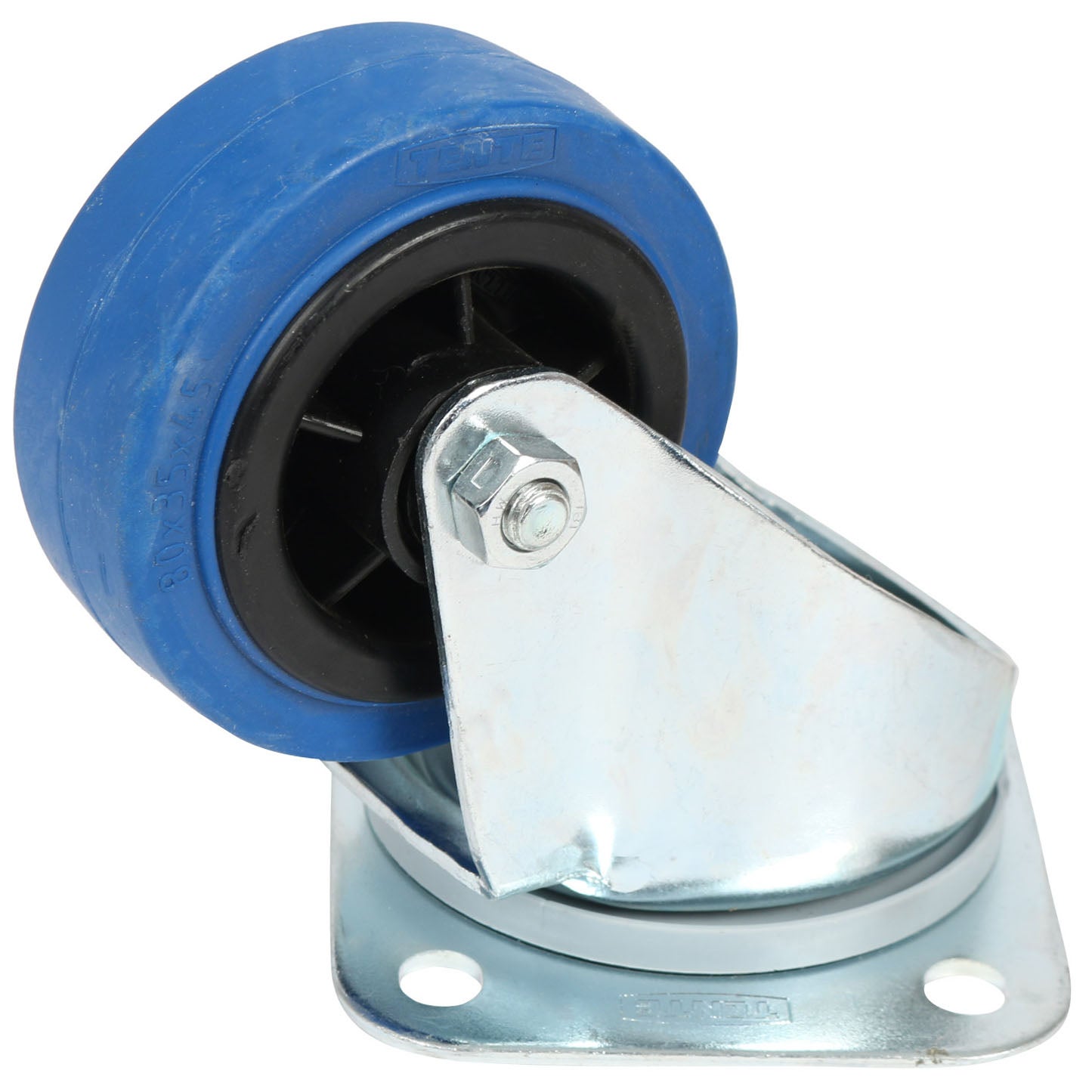 TENTE 3470 PIR 080 P62 Schwenkrolle, blau, 80 mm von TENTE