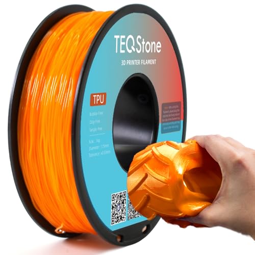 TEQStone TPU Filament 1.75mm Neu Orange 1Kg Spule 95A Flexibel Weiches 3D Drucker Filament Maßgenauigkeit +/-0.03mm Vakuumverpackung TEQStone TPU Filament 1.75mm Neu Orange 1Kg Spule 95A Flexibel Weiches 3D Drucker Filament Maßgenauigkeit +/-0.03mm Vakuumverpackung von TEQStone