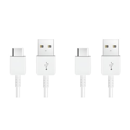 TEQY USB-Kabel Typ C, 80 cm, kompatibel mit Samsung Galaxy, 2 Stück, Weiß von TEQY