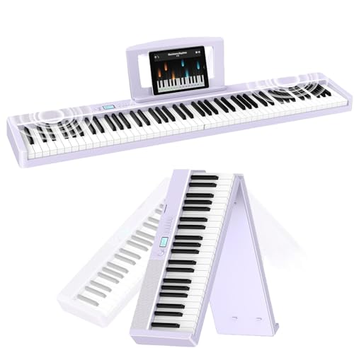 TERENCE E Piano 88 Tasten Rosa, Keyboard Piano mit Halbgewichtet, Faltbares Klavier mit Aufnahme und Bluetooth-Unterstützung, mit Pedal und 4-Einheiten-Lautsprecher, Bevorzugte Wahl für Anfänger TERENCE E Piano 88 Tasten Rosa, Keyboard Piano mit Halbgewichtet, Faltbares Klavier mit Aufnahme und Bluetooth-Unterstützung, mit Pedal und 4-Einheiten-Lautsprecher, Bevorzugte Wahl für Anfänger von TERENCE