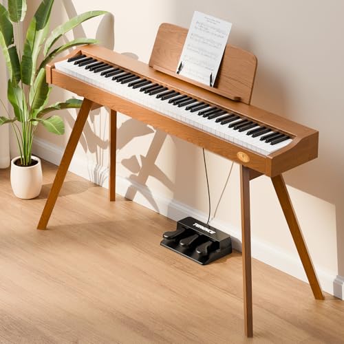 E Piano 88 Tasten Hammermechanik : TERENCE Keyboard Piano 88 Tasten mit Ständer Klavier mit 20W Lautsprecher Dreifachpedal Unterstützung Videoaufnahmen MIDI Bluetooth Kopfhöreranschluss (P37ZT02) E Piano 88 Tasten Hammermechanik : TERENCE Keyboard Piano 88 Tasten mit Ständer Klavier mit 20W Lautsprecher Dreifachpedal Unterstützung Videoaufnahmen MIDI Bluetooth Kopfhöreranschluss (P37ZT02) von TERENCE