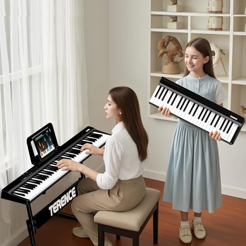 TERENCE E piano 88 Tasten Keyboard Piano tragbares Klavier halbgewichtete Tastatur geeignet für Anfänger und Experten integrierte Video und Audio-Aufnahmefunktion Bluetooth MIDI-Schnittstelle TERENCE E piano 88 Tasten Keyboard Piano tragbares Klavier halbgewichtete Tastatur geeignet für Anfänger und Experten integrierte Video und Audio-Aufnahmefunktion Bluetooth MIDI-Schnittstelle von TERENCE