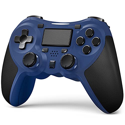 TERIOS Wireless Gamepad Controller Compatible with PS4/Pro/Slim Built-in Speaker - Stereo Headset Jack Multitouch Pad-Blue von TERIOS