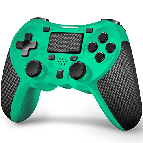 TERIOS Wireless Gamepad Controller Compatible with PS4/Pro/Slim Built-in Speaker - Stereo Headset Jack Multitouch Pad-Green von TERIOS