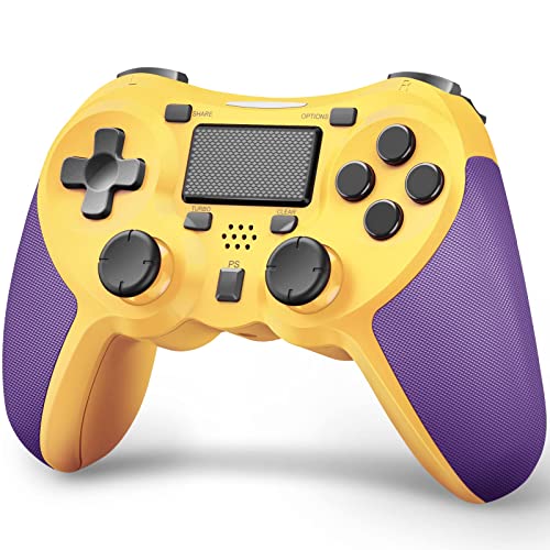 TERIOS Wireless Gamepad Controllers Built-in Speaker - Stereo Headset Jack Multitouch Pad-Yellow von TERIOS