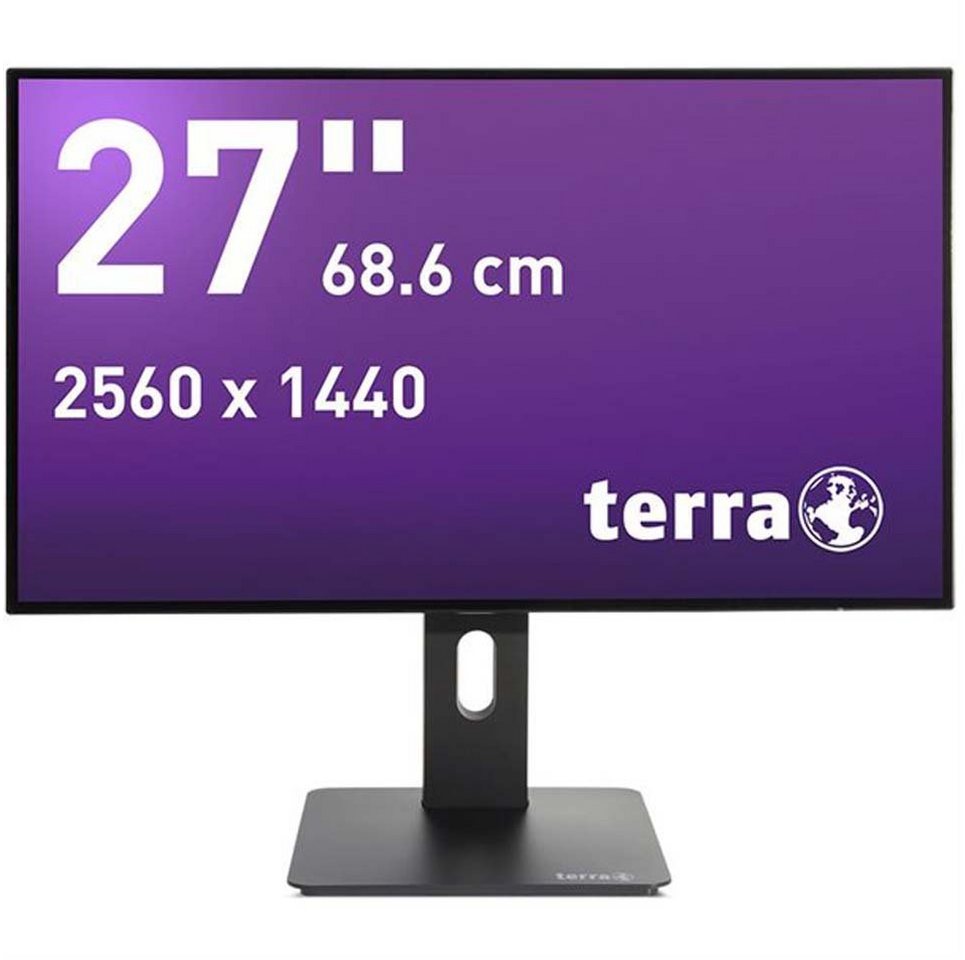 TERRA LED 2766W PV schwarz GREENLINE PLUS LED-Monitor (68,60 cm/27 , 2560 x 1440 (WQHD) px, Full HD, 5 ms Reaktionszeit, LED, Pivot, DP, HDMI)" von TERRA