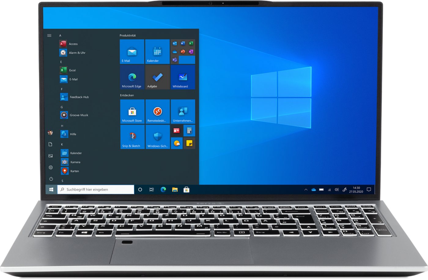 TERRA Mobile 1551R Business-Notebook (39,60 cm/15.6 Zoll, Intel Intel® Core™ i7-1355U Prozessor 1355U, Intel® Iris® XE Graphics, 512 GB SSD, Aluminium Gehäuse) von TERRA