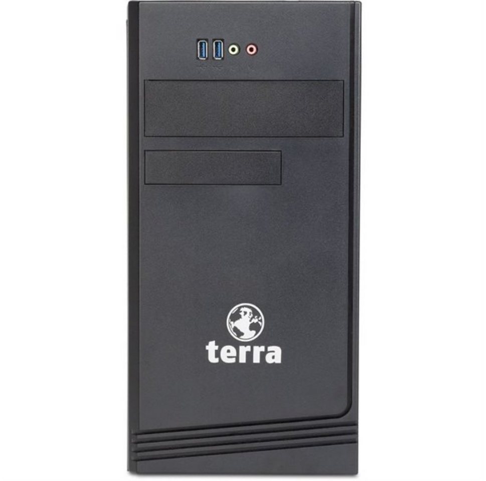 TERRA PC-BUSINESS 4000 SILENT Business-PC (Intel Core i3, Intel UHD Graphics 630 (1100 MHz), 8 GB RAM, 500 GB SSD, 1x DP, 1x HDMI, 1x VGA Unterstützt Dual-Monitoring) von TERRA