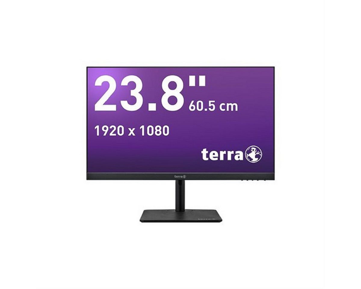 TERRA TERRA LCD/LED 2427W HA V2 black HDMI, DP, USB-C Monitor LCD-Monitor (Full-HD, 5 ms Reaktionszeit, HDMI, DisplayPort, Full-HD, USB-C, VESA) von TERRA