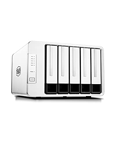 TERRAMASTER D5-300 USB3.0(Gen1) Typ-C 5 Bay Externe Festplatten RAID Gehäuse Support RAID 5 Aluminum Festplattenhäuse (Ohne Festplatte) von TERRAMASTER