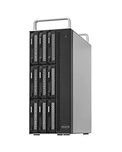 TERRAMASTER D8-332 Thunderbolt 3 Storage Professional-Grade 8 Bay Externes Festplattengehäuse Gehäuse RAID 0/1/5/10/JBOD RAID-Speicher (Ohne Festplatte) von TERRAMASTER