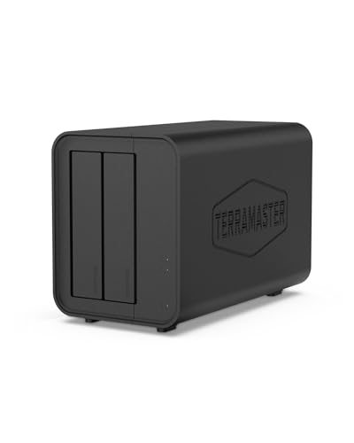 TERRAMASTER F2-212 2Bay NAS - Quad Core CPU DDR4 RAM Personal Private Cloud Home Network Attached Storage mit umfangreichen Backup-Lösungen (Festplattenspeicher) von TERRAMASTER