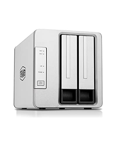 TERRAMASTER F2-423 2 Bay Hochleistungs NAS Gehäuse - Netzwerkspeicher mit 2.5GbE Konnektivität, N5095 Quad-Core-CPU, 4 GB DDR4 RAM, Netzwerkspeicherserver (ohne Festplatte) von TERRAMASTER