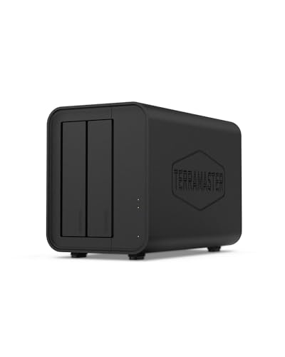 TERRAMASTER F2-424 NAS Storage 2Bay - N95 Quad-Core CPU, 8GB DDR5 RAM, 2.5GbE Port x 2, Network Attached Storage mit Hoher Leistung (Diskless) von TERRAMASTER