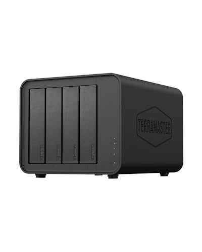 TERRAMASTER F4-212 4-Bay NAS - Quad Core CPU, 2GB DDR4 RAM, Netzwerkgebundener Speicher Persönliche Cloud (Diskless) von TERRAMASTER