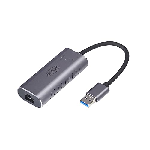 TERRAMASTER USB A to 2.5G Ethernet Adapter (TMUAE2500), USB 3.0 Gigabit LAN Dongle, Wired LAN Network Connection for NAS, Mac OS, Linux, Windows, Ideal NAS von TERRAMASTER